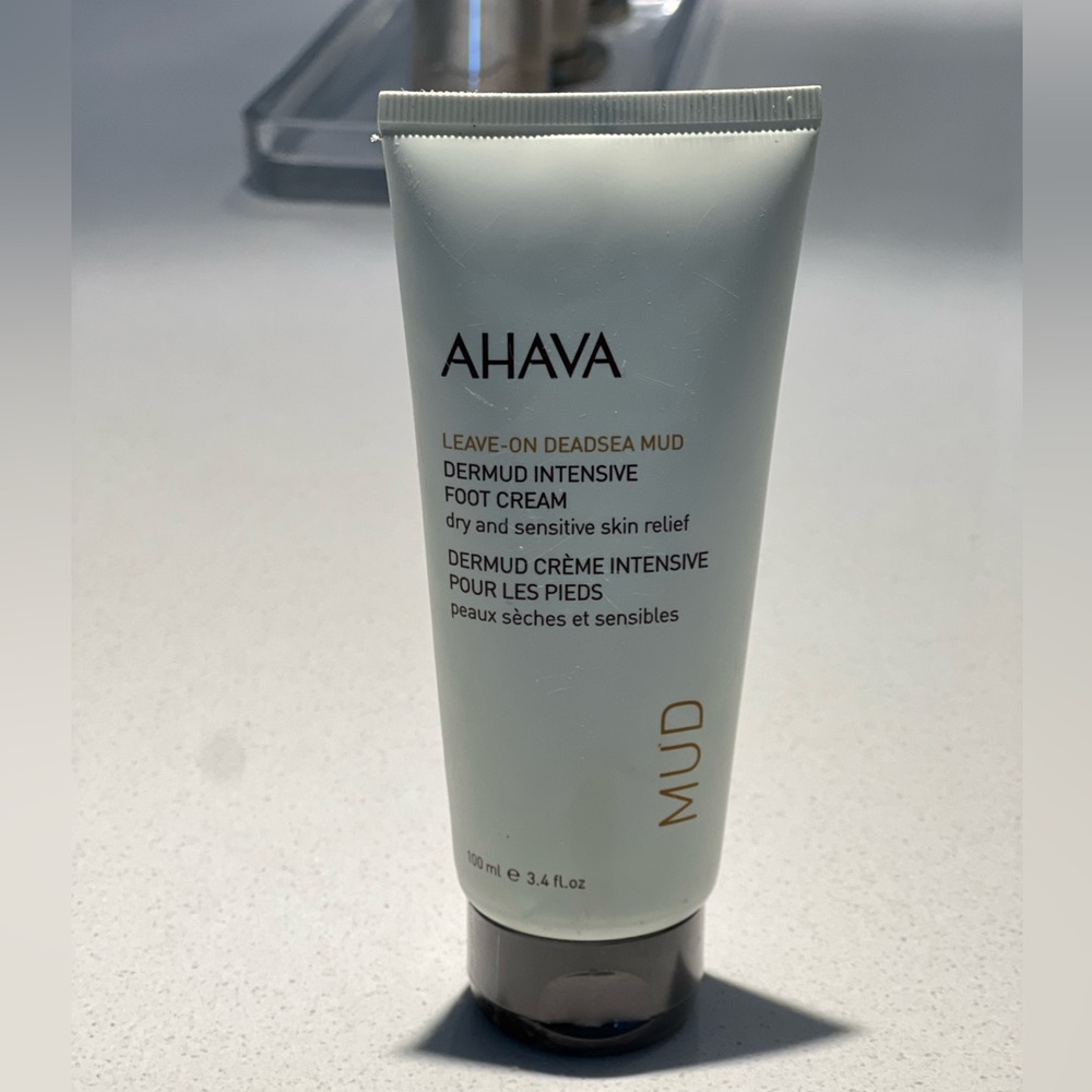 AHAVA Dermud Intensive Leave-on Deadsea Mud FOOT Cream 3.4oz Dry Skin Relief